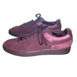Puma Suede sneakers Classic Suede Embossed reptile detail plum purple unisex 6.5